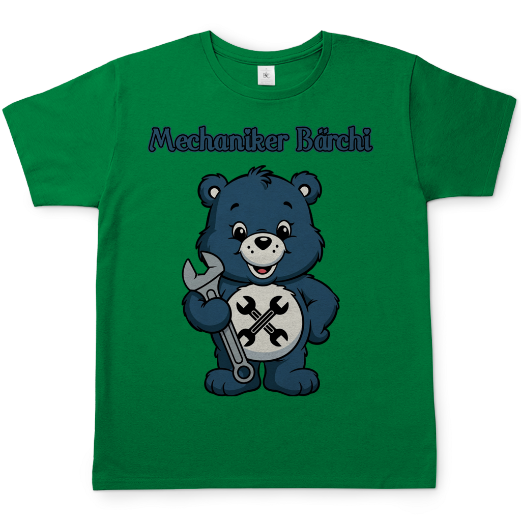 Mechaniker Bärchi - Glücksbärchi - Herren T-Shirt Kelly Green