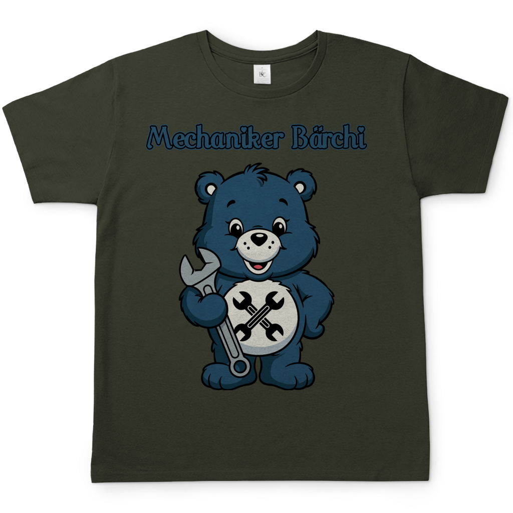 Mechaniker Bärchi - Glücksbärchi - Herren T-Shirt Urban Khaki