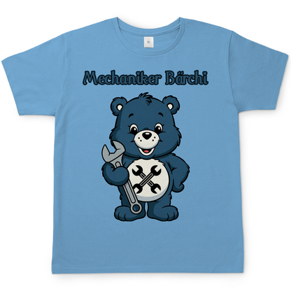 Mechaniker Bärchi - Glücksbärchi - Herren T-Shirt Sky Blue