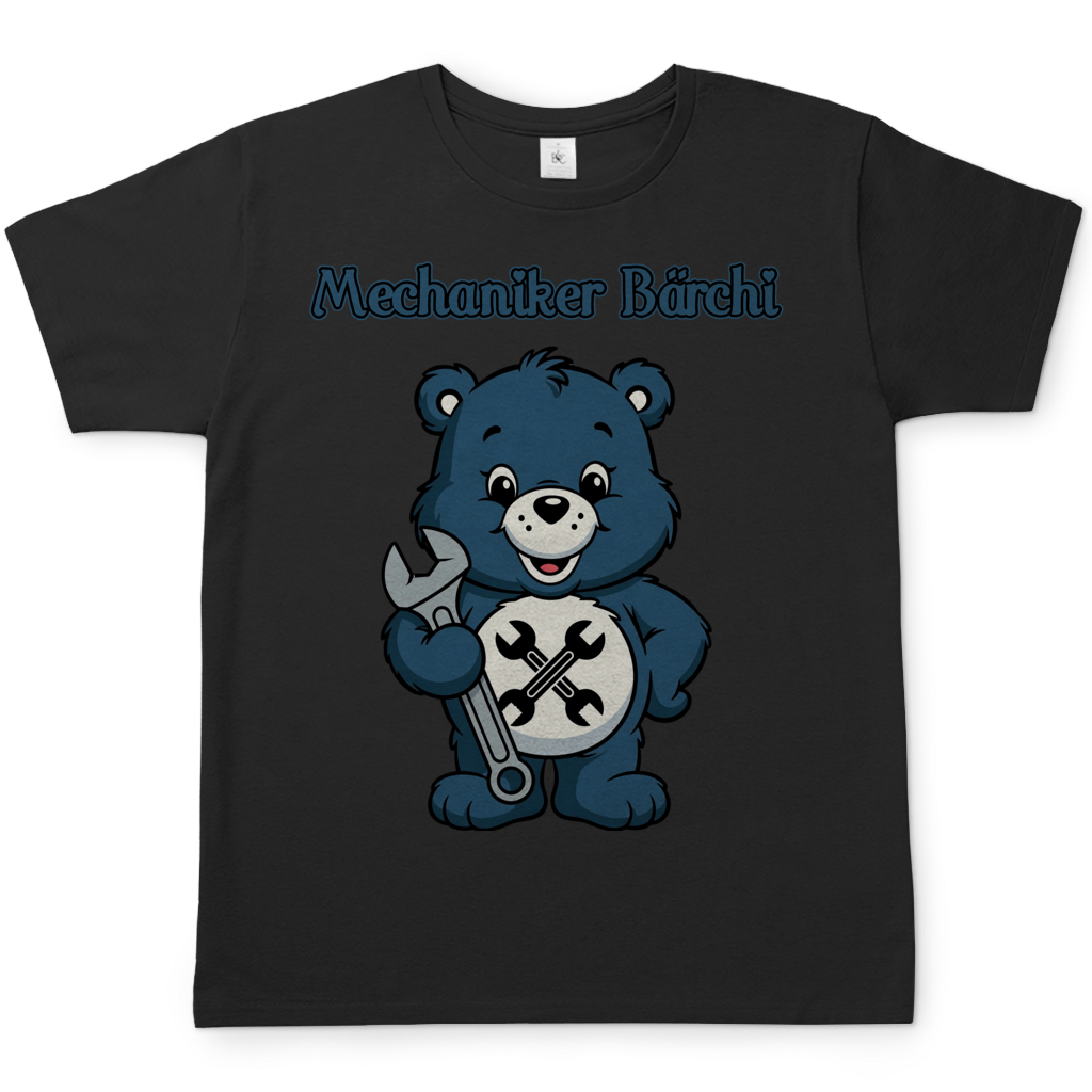 Mechaniker Bärchi - Glücksbärchi - Herren T-Shirt Black