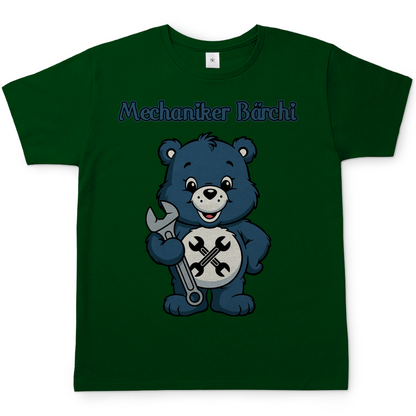 Mechaniker Bärchi - Glücksbärchi - Herren T-Shirt Bottle Green