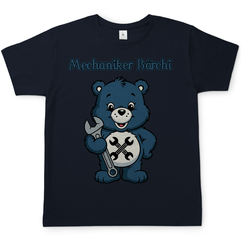 Mechaniker Bärchi - Glücksbärchi - Herren T-Shirt Navy