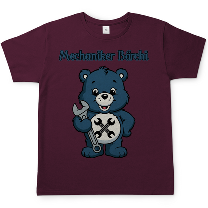 Mechaniker Bärchi - Glücksbärchi - Herren T-Shirt Burgundy