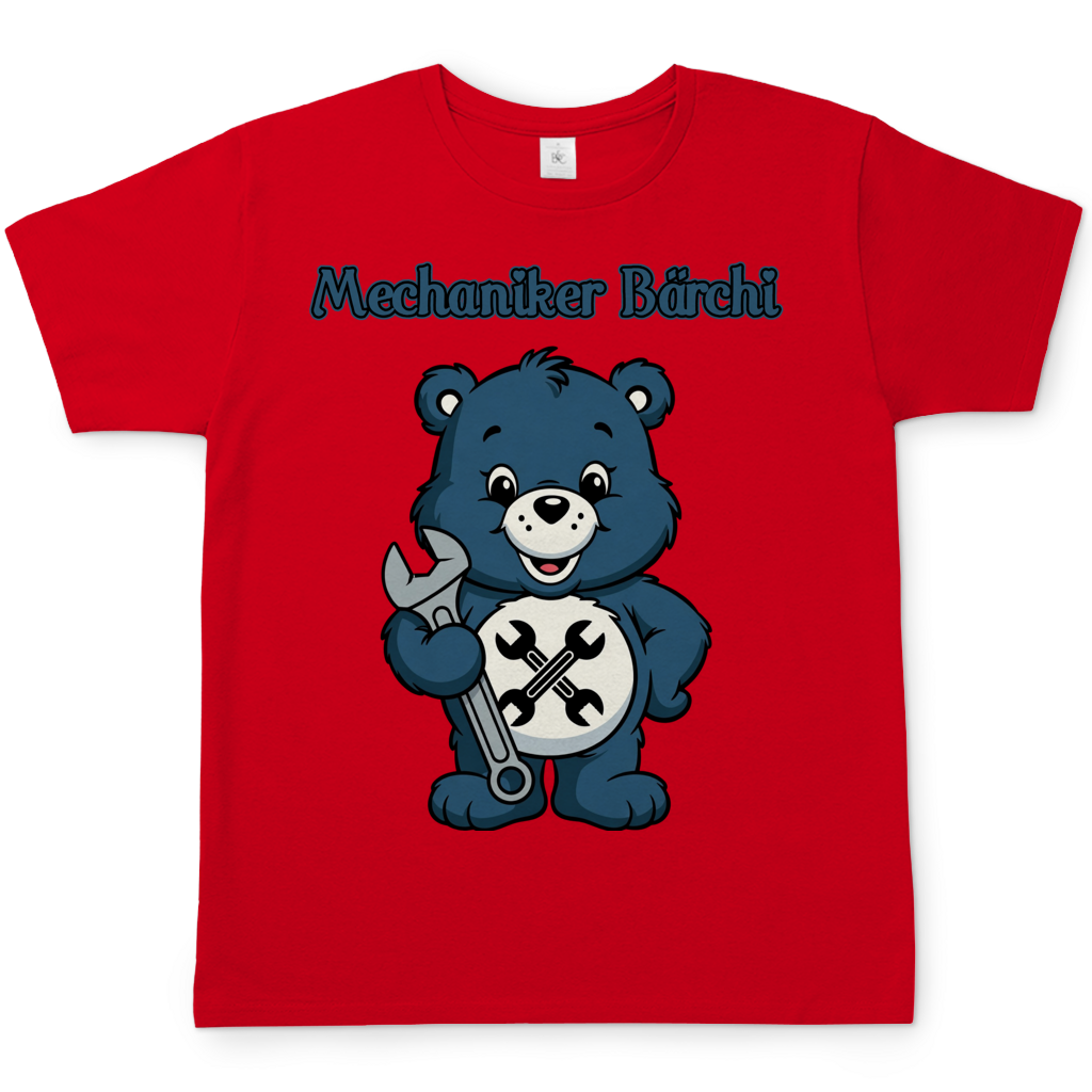 Mechaniker Bärchi - Glücksbärchi - Herren T-Shirt Red