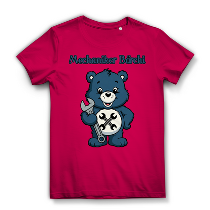 Mechaniker Bärchi - Glücksbärchi - Damen Premium Bio T-Shirt Fuchsia