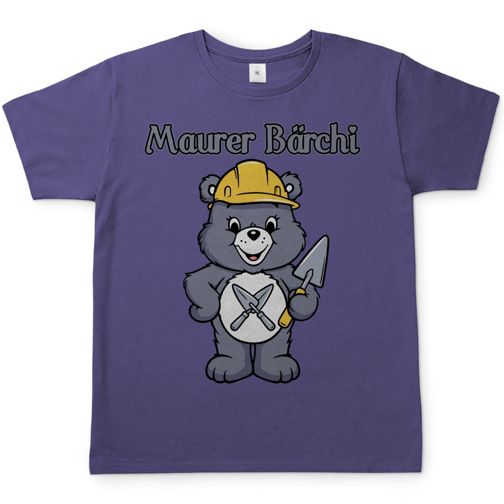 Maurer Bärchi Glücksbärchi - Herren T-Shirt Millennial Lilac