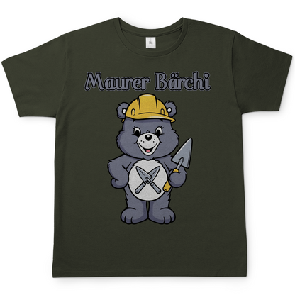 Maurer Bärchi Glücksbärchi - Herren T-Shirt Urban Khaki