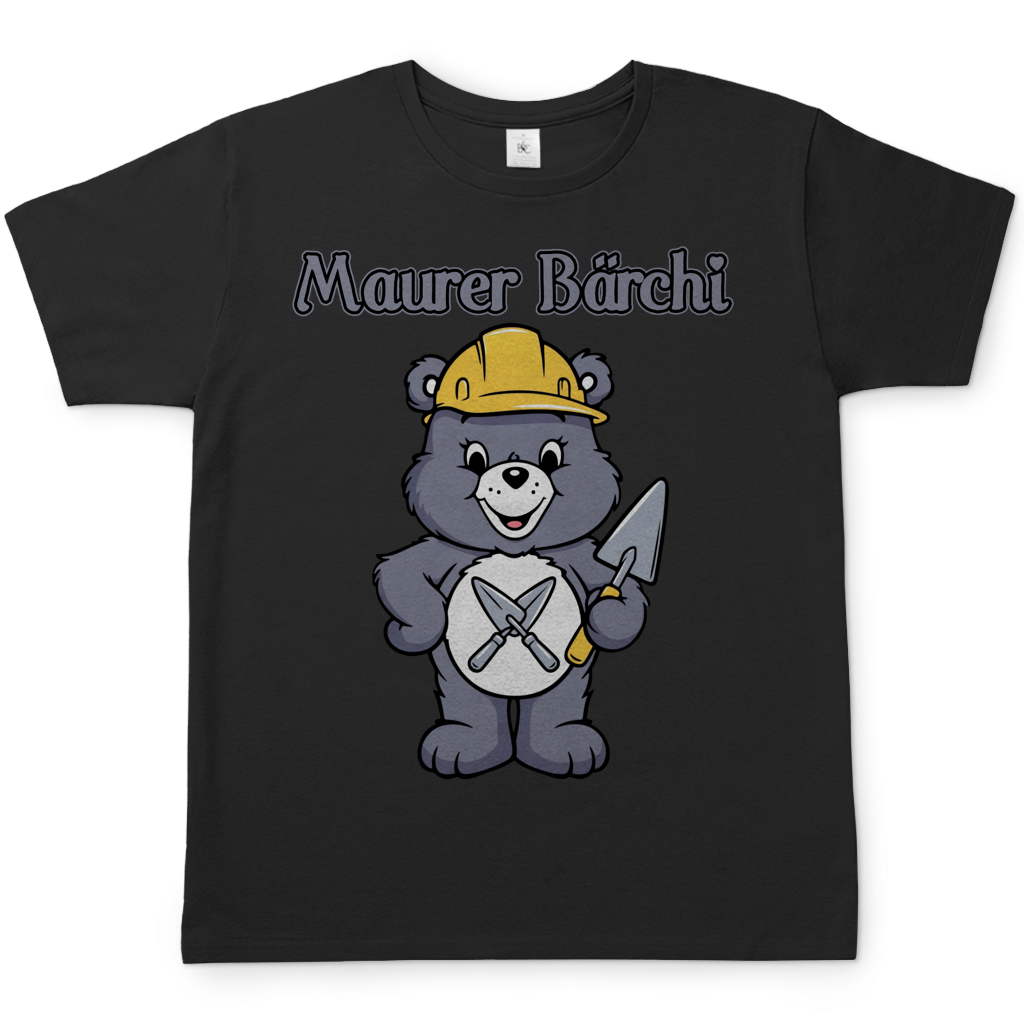 Maurer Bärchi Glücksbärchi - Herren T-Shirt Black