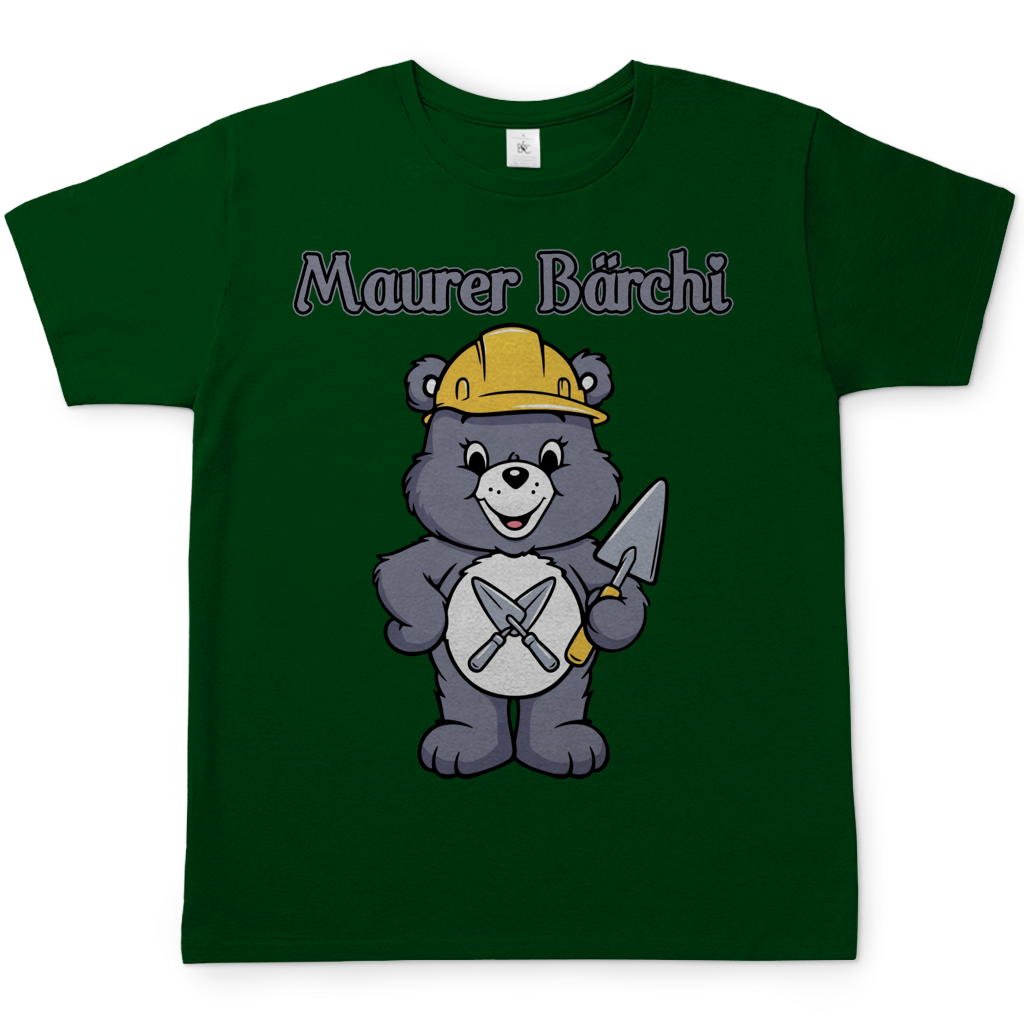 Maurer Bärchi Glücksbärchi - Herren T-Shirt Bottle Green