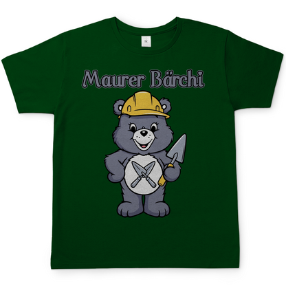 Maurer Bärchi Glücksbärchi - Herren T-Shirt Bottle Green