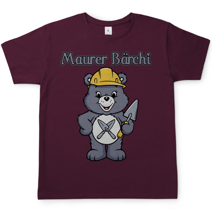Maurer Bärchi Glücksbärchi - Herren T-Shirt Burgundy