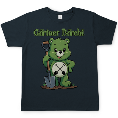 Gärtner Bärchi - Glücksbärchi - Herren T-Shirt Dark Grey Solid