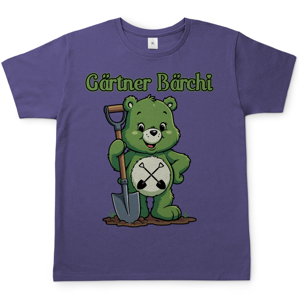 Gärtner Bärchi - Glücksbärchi - Herren T-Shirt Millennial Lilac