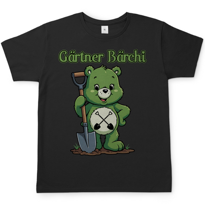Gärtner Bärchi - Glücksbärchi - Herren T-Shirt Black