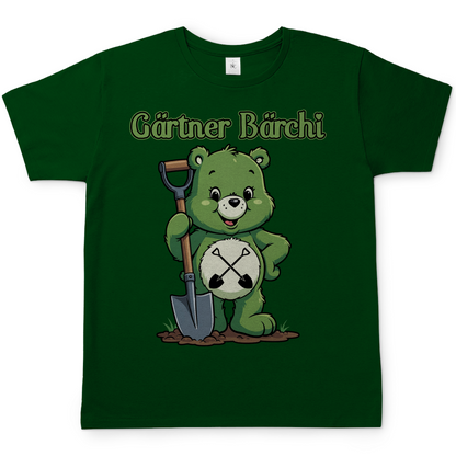 Gärtner Bärchi - Glücksbärchi - Herren T-Shirt Bottle Green