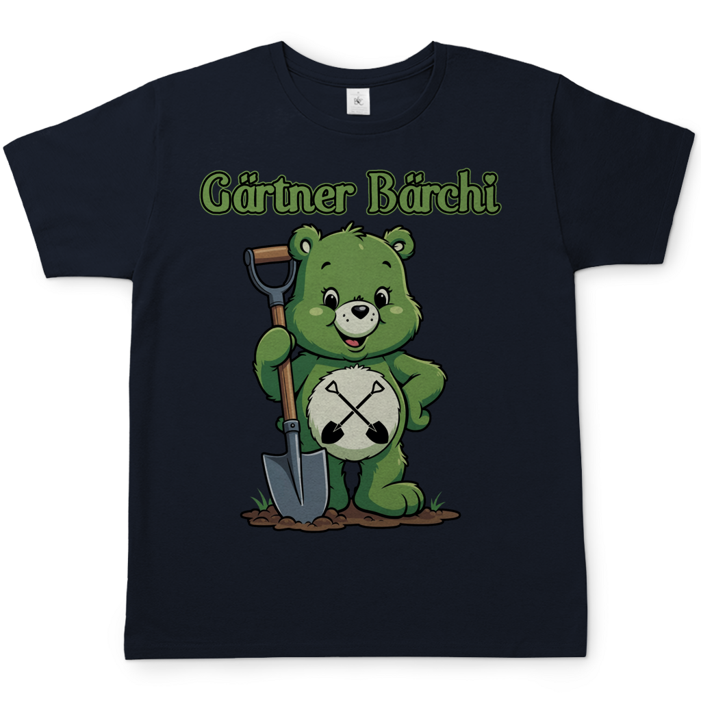 Gärtner Bärchi - Glücksbärchi - Herren T-Shirt Navy