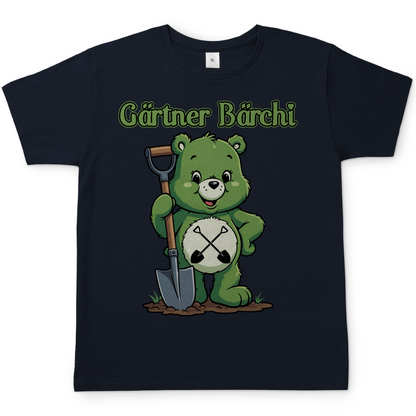 Gärtner Bärchi - Glücksbärchi - Herren T-Shirt Navy