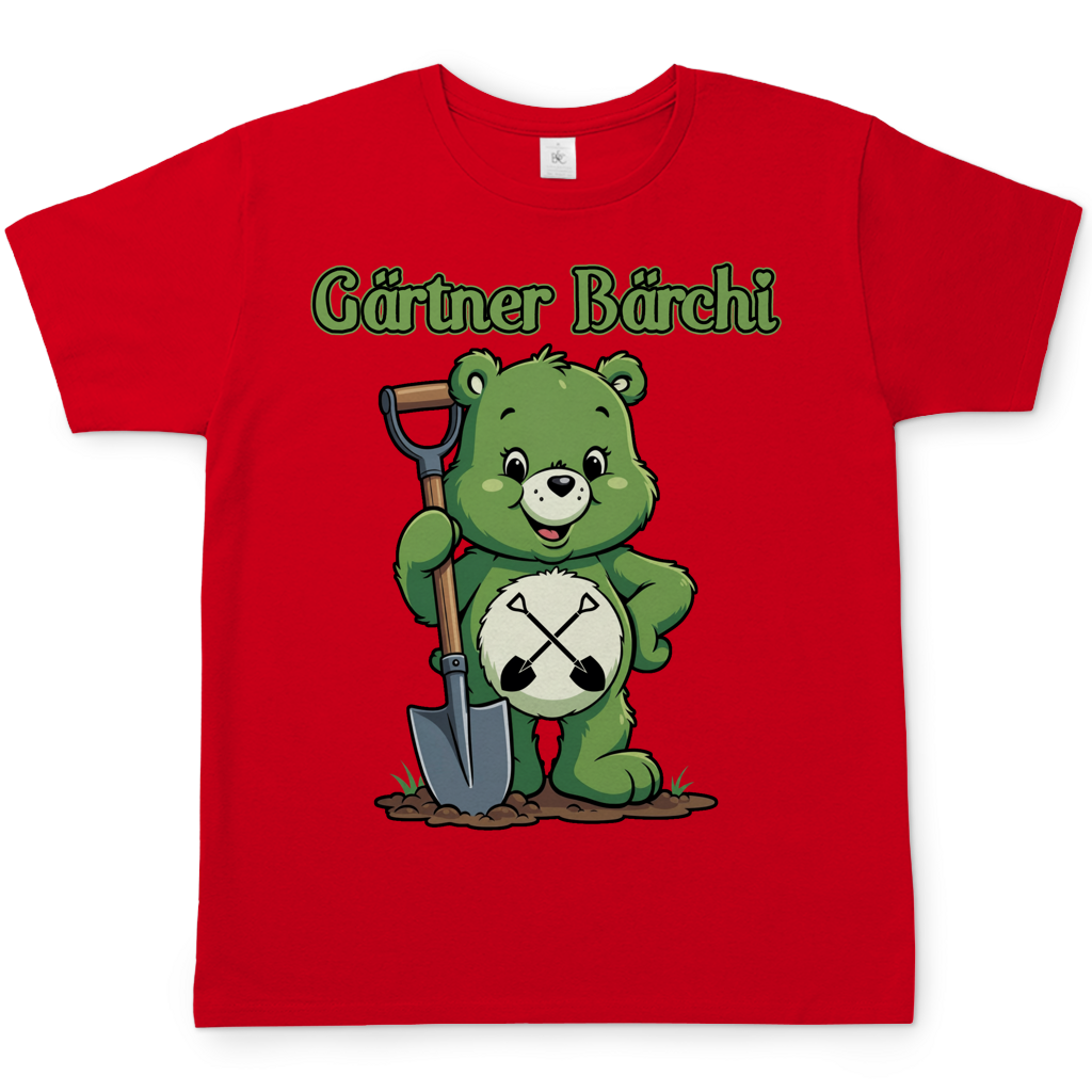 Gärtner Bärchi - Glücksbärchi - Herren T-Shirt Red