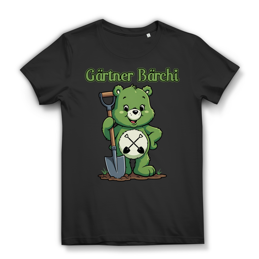 Gärtner Bärchi - Glücksbärchi - Damen Premium Bio T-Shirt Black