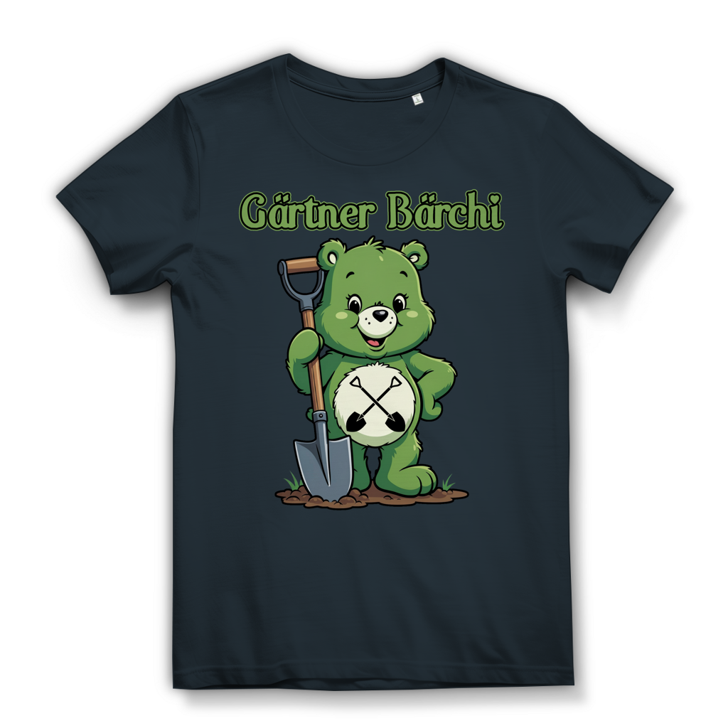 Gärtner Bärchi - Glücksbärchi - Damen Premium Bio T-Shirt Dark Grey