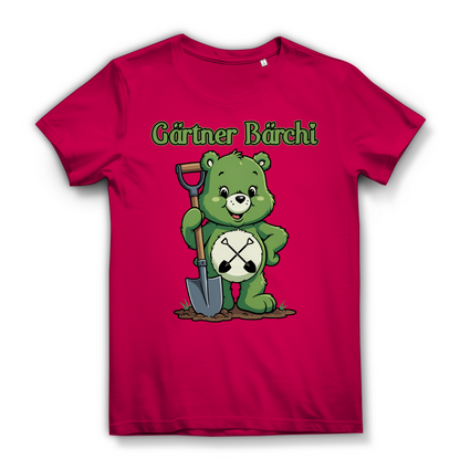 Gärtner Bärchi - Glücksbärchi - Damen Premium Bio T-Shirt Fuchsia