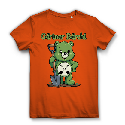 Gärtner Bärchi - Glücksbärchi - Damen Premium Bio T-Shirt Orange