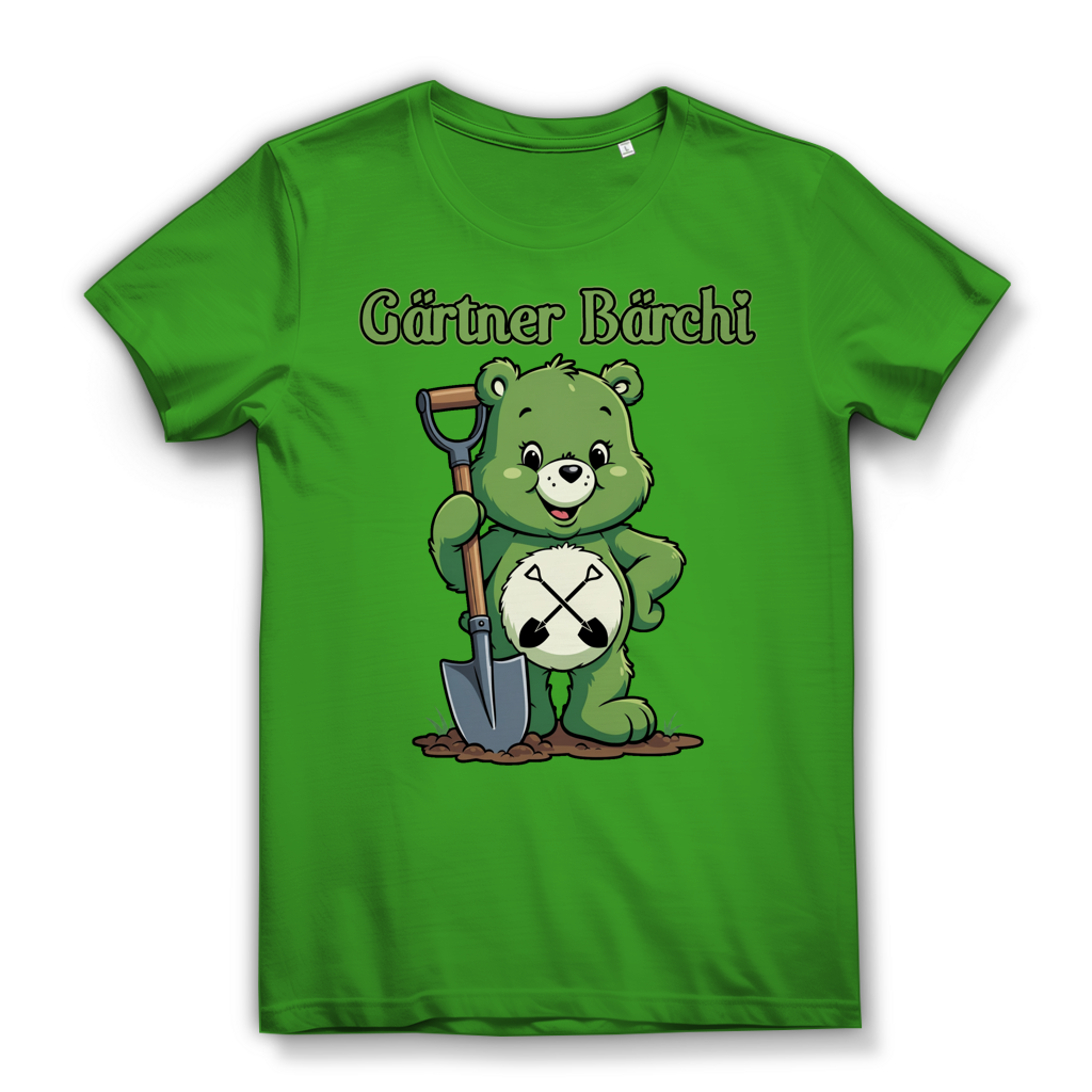 Gärtner Bärchi - Glücksbärchi - Damen Premium Bio T-Shirt Real Green