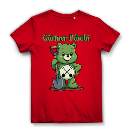 Gärtner Bärchi - Glücksbärchi - Damen Premium Bio T-Shirt Red