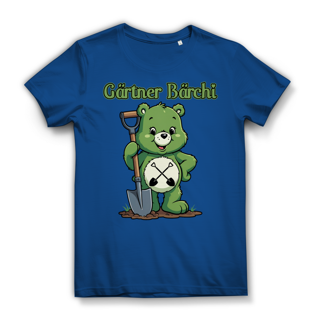 Gärtner Bärchi - Glücksbärchi - Damen Premium Bio T-Shirt Royal Blue