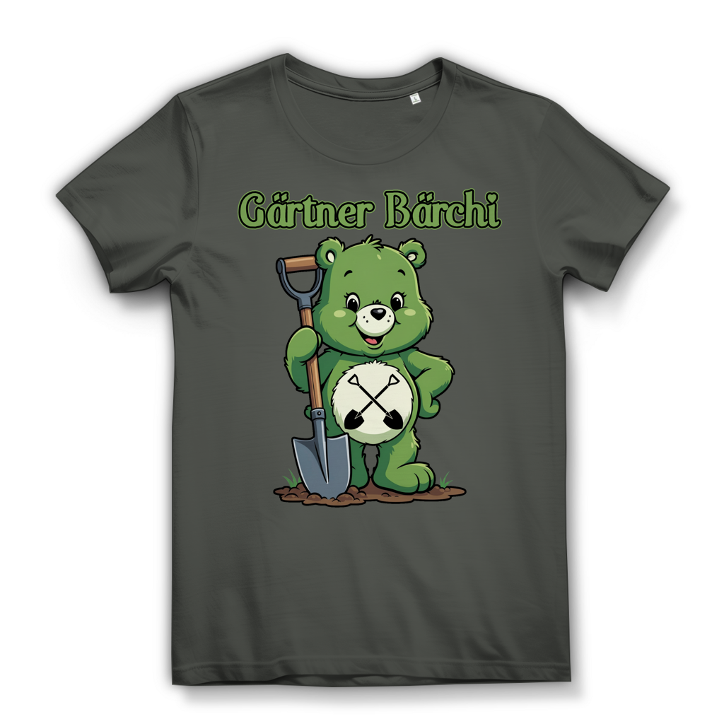 Gärtner Bärchi - Glücksbärchi - Damen Premium Bio T-Shirt Millennial Khaki