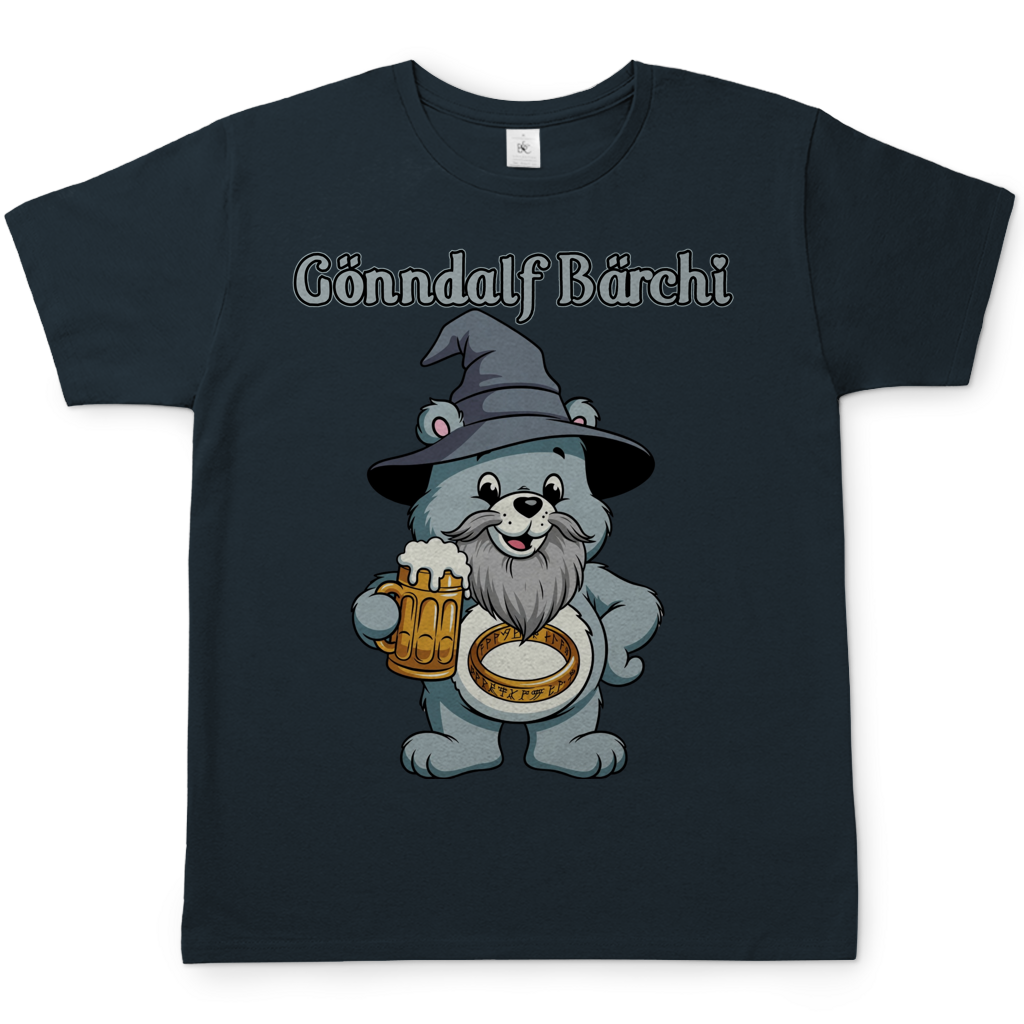 Gönndalf Bärchi - Glücksbärchi - Herren T-Shirt Dark Grey Solid