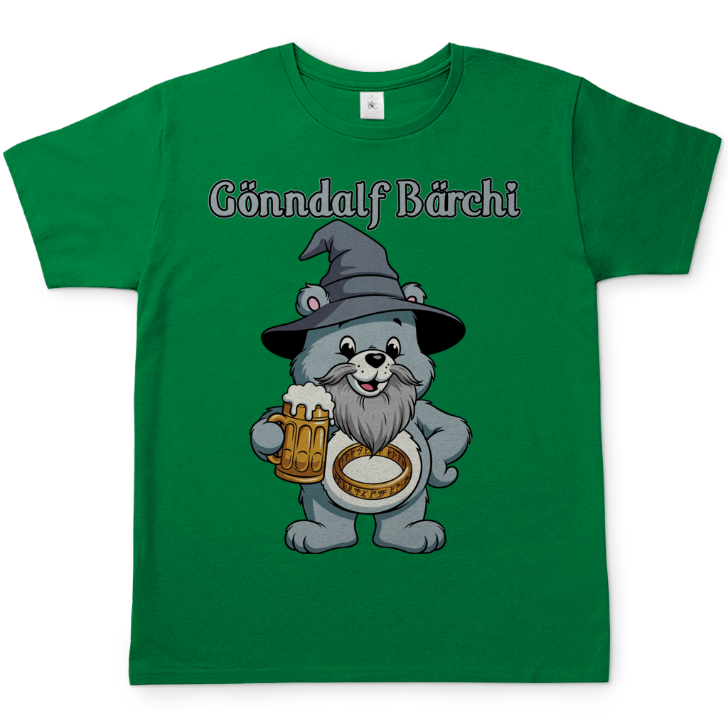 Gönndalf Bärchi - Glücksbärchi - Herren T-Shirt Kelly Green