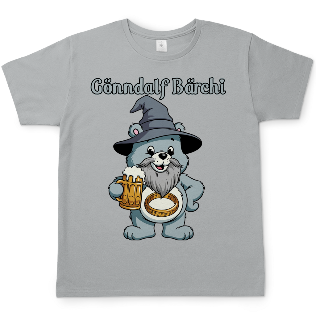 Gönndalf Bärchi - Glücksbärchi - Herren T-Shirt Pacific Grey