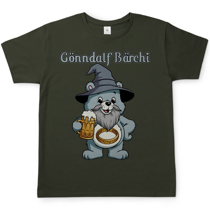 Gönndalf Bärchi - Glücksbärchi - Herren T-Shirt Urban Khaki