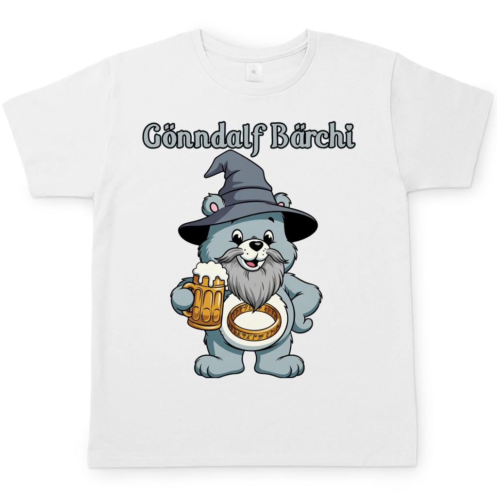 Gönndalf Bärchi - Glücksbärchi - Herren T-Shirt White