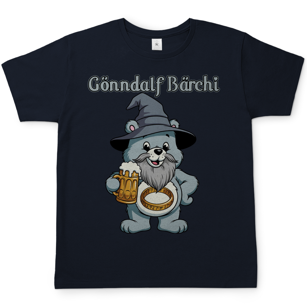 Gönndalf Bärchi - Glücksbärchi - Herren T-Shirt Navy