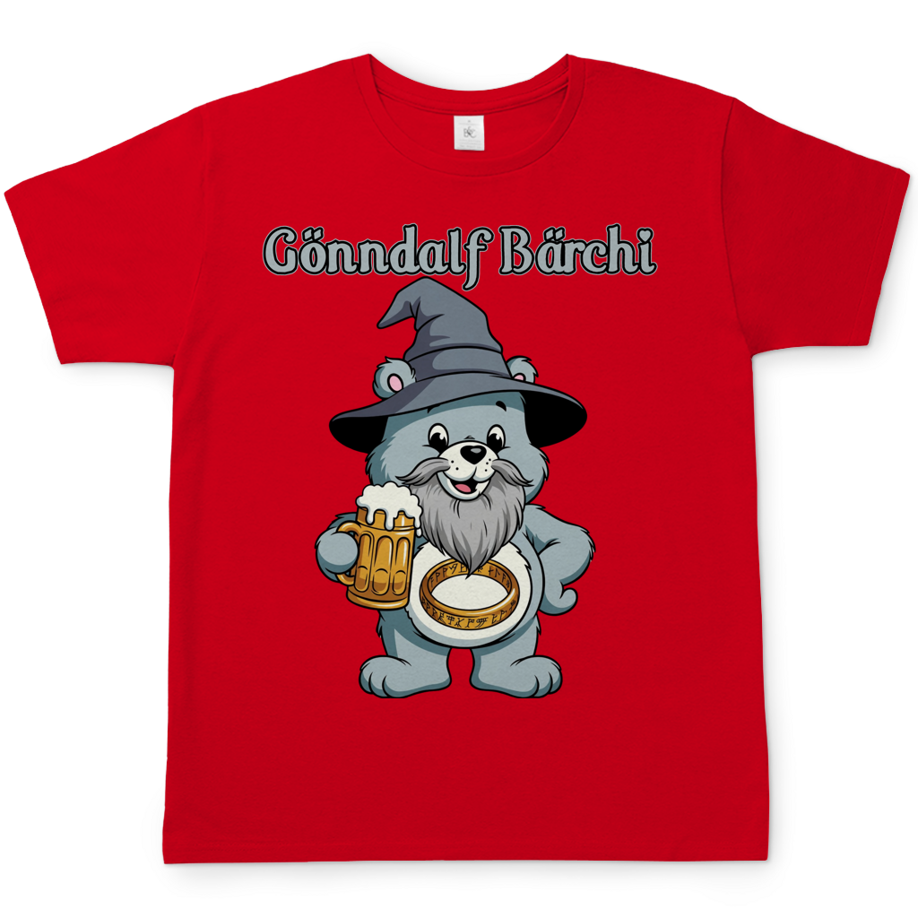 Gönndalf Bärchi - Glücksbärchi - Herren T-Shirt Red