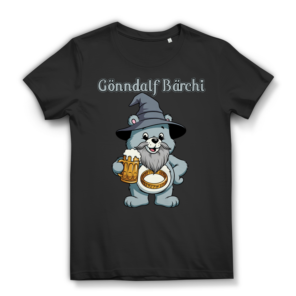 Gönndalf Bärchi - Glücksbärchi - Damen Premium Bio T-Shirt Black