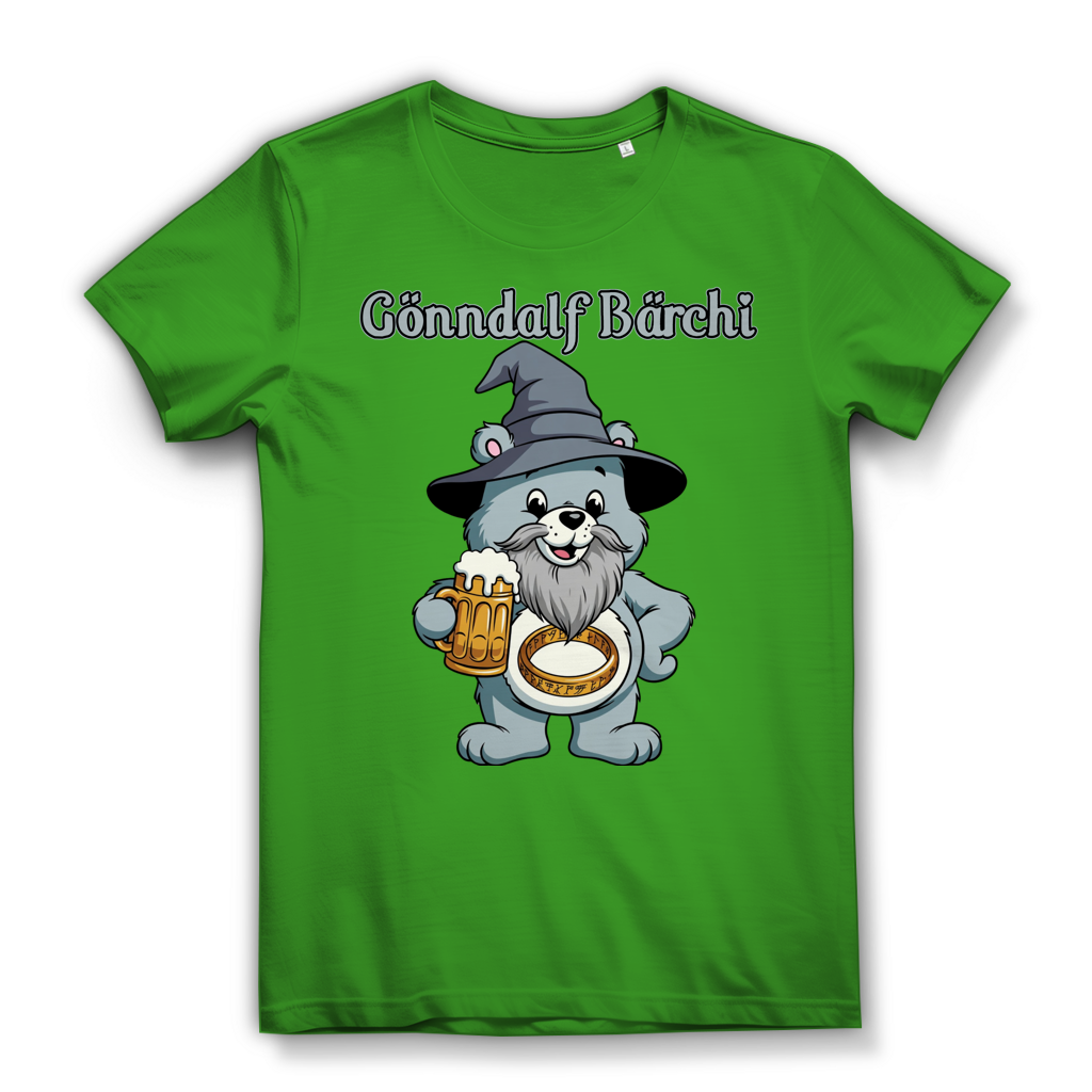 Gönndalf Bärchi - Glücksbärchi - Damen Premium Bio T-Shirt Real Green