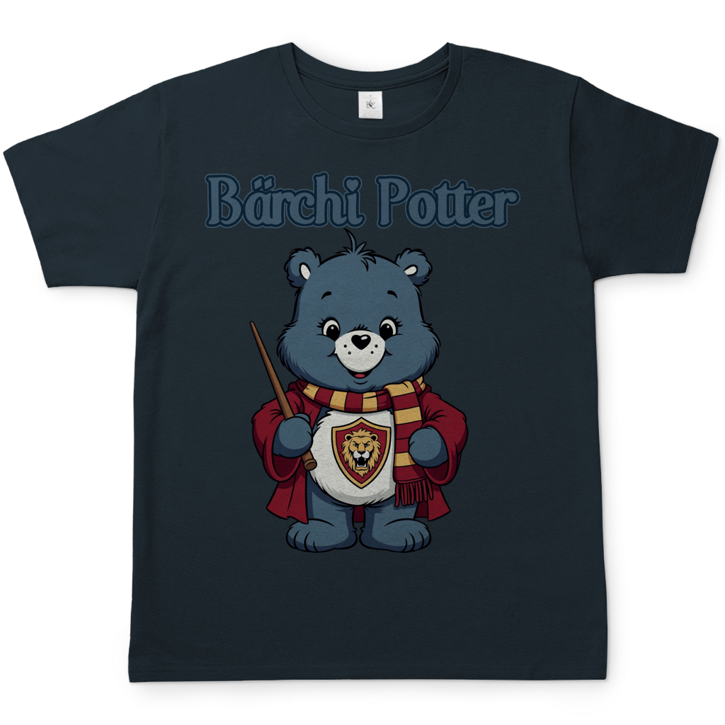 Bärchi Potter - Glücksbärchi - Herren T-Shirt Dark Grey Solid