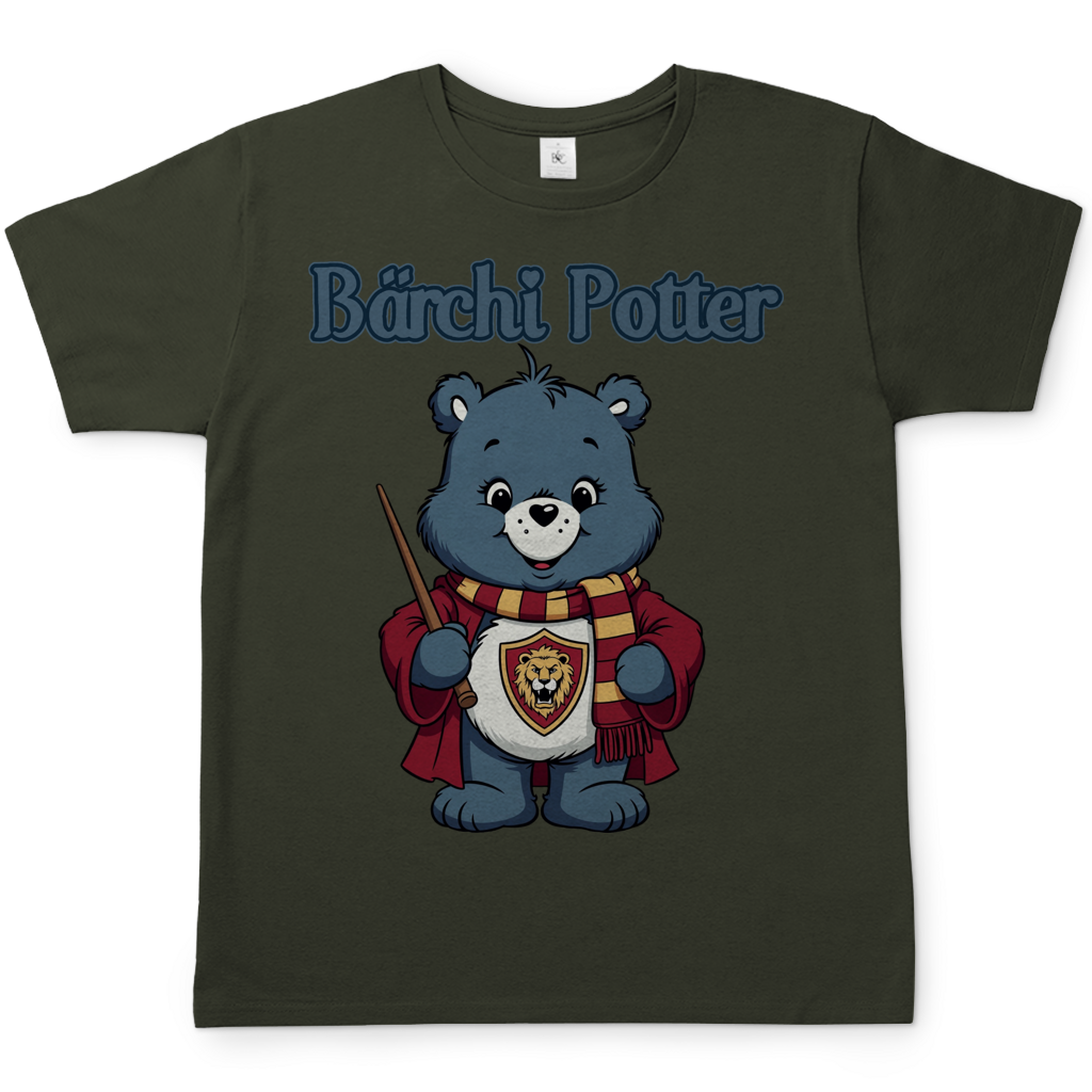 Bärchi Potter - Glücksbärchi - Herren T-Shirt Urban Khaki