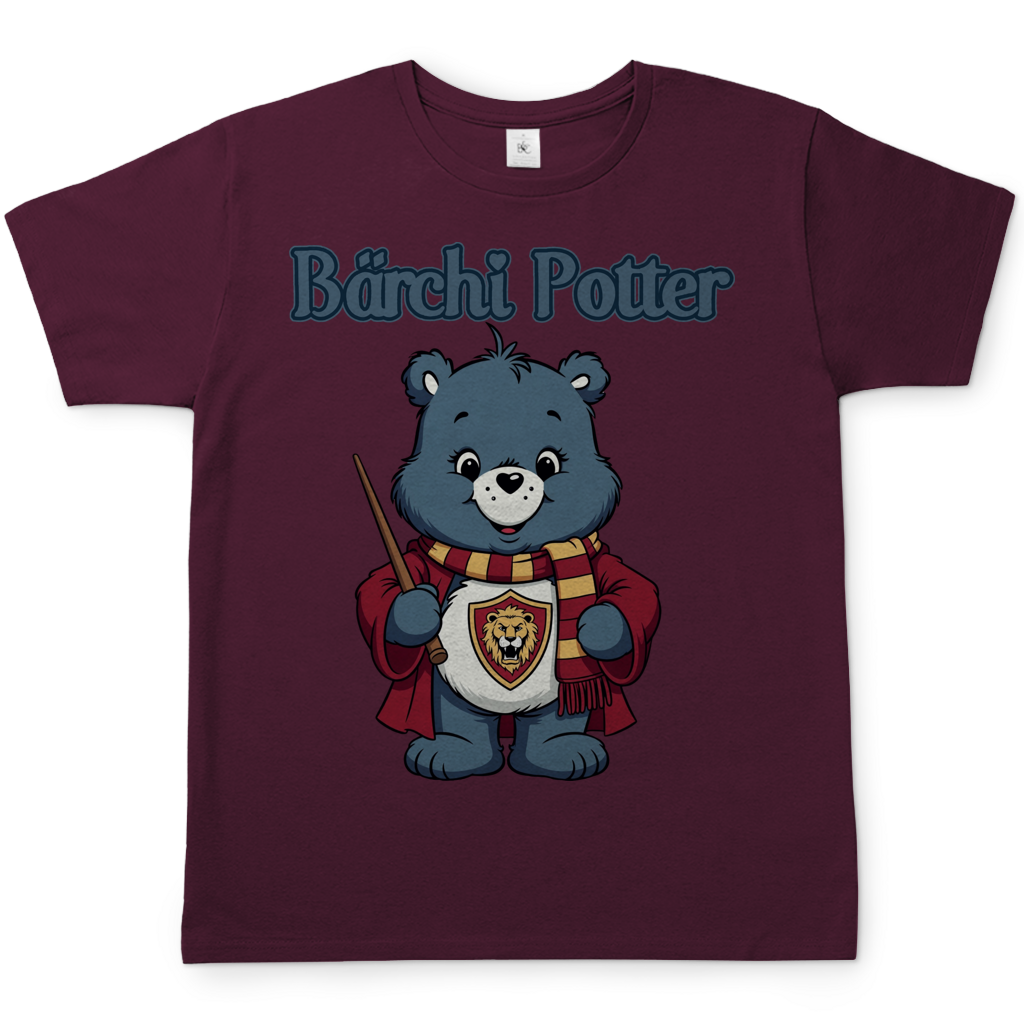 Bärchi Potter - Glücksbärchi - Herren T-Shirt Burgundy