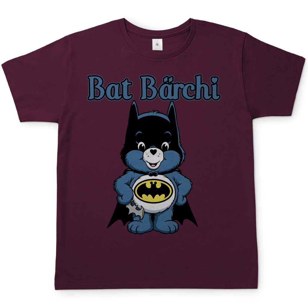 Bat Bärchi - Glücksbärchi - Herren T-Shirt Burgundy