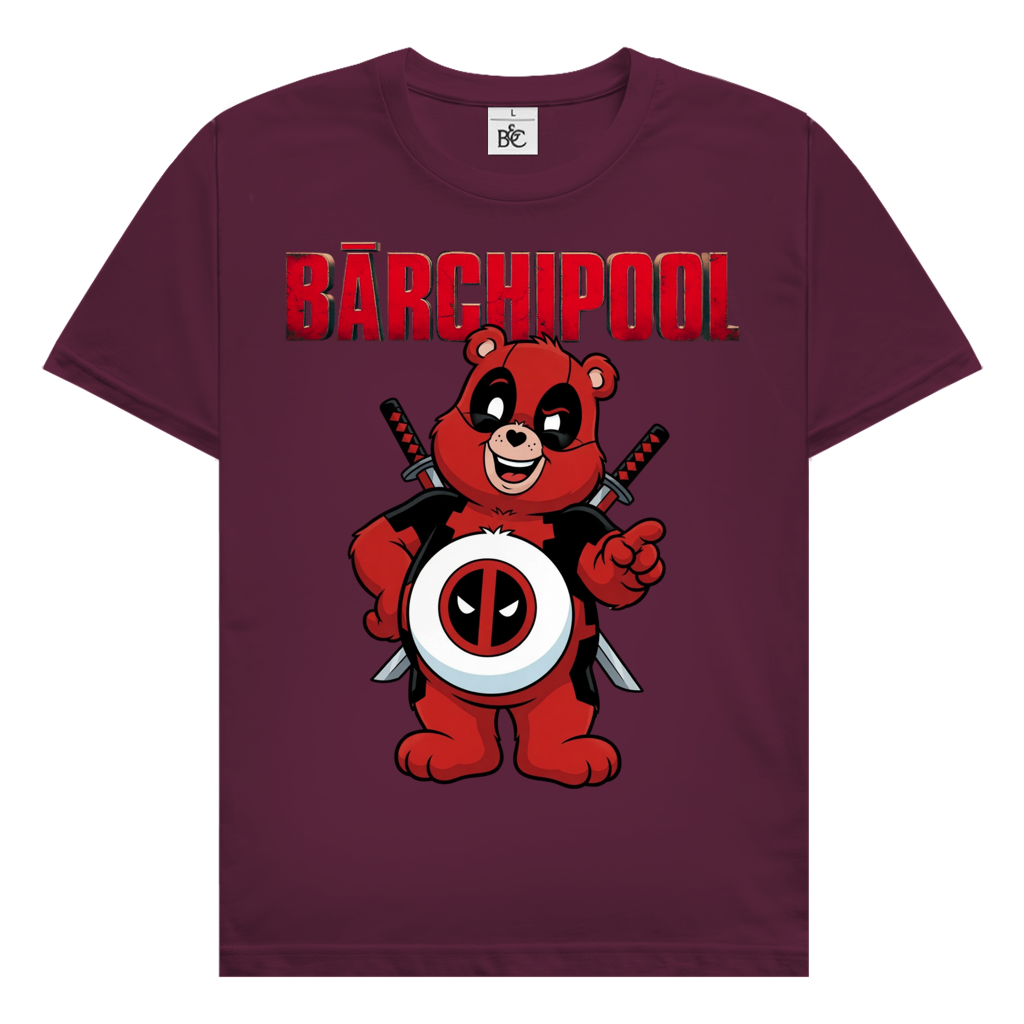 Bärchipool - Glücksbärchi - Herren T-Shirt Burgundy