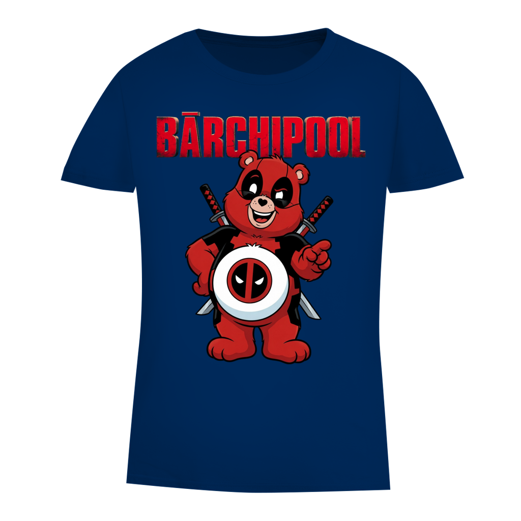 Bärchipool - Glücksbärchi - Damen Premium Bio T-Shirt Navy