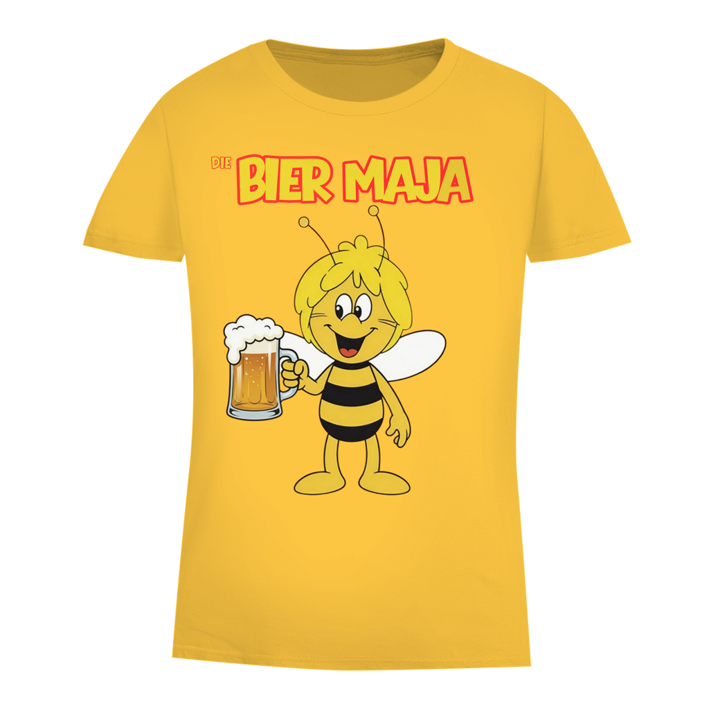 Die Bier Biene Maja - Damen Premium Bio T-Shirt Gold