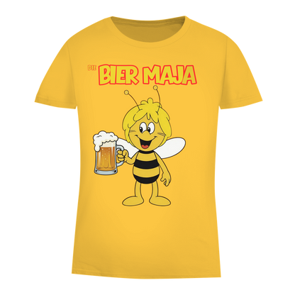 Die Bier Biene Maja - Damen Premium Bio T-Shirt Gold