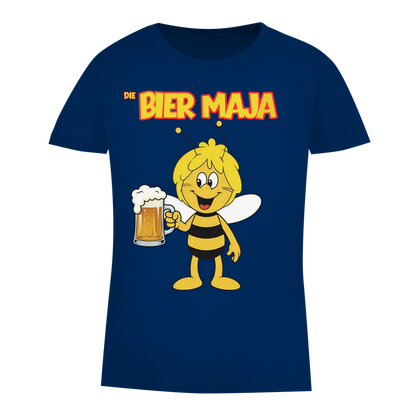 Die Bier Biene Maja - Damen Premium Bio T-Shirt Navy