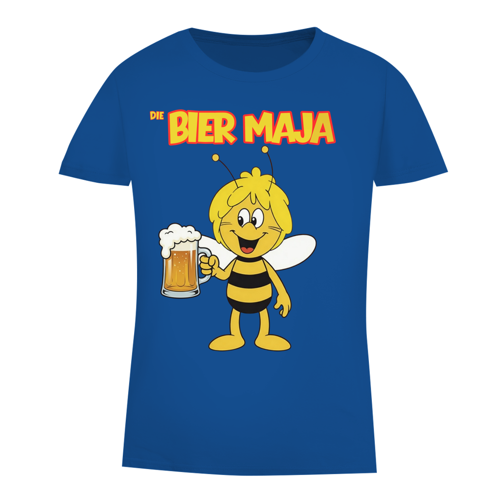 Die Bier Biene Maja - Damen Premium Bio T-Shirt Royal Blue