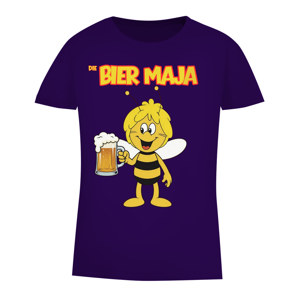 Die Bier Biene Maja - Damen Premium Bio T-Shirt Urban Purple